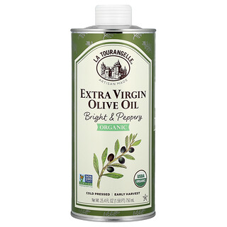 La Tourangelle, Aceite de oliva extra virgen orgánico, Intenso y picante, 750 ml (25,4 oz. líq.)