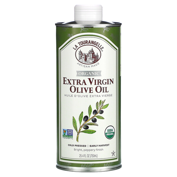 La Tourangelle, 100% Organic Extra Virgin Olive Oil, 100% natives Bio-Olivenöl extra, 750 ml (25,4 fl. oz.)