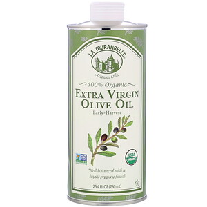 Отзывы о Ля Туранджель, 100% Organic Extra Virgin Olive Oil, 25.4 fl oz (750 ml)