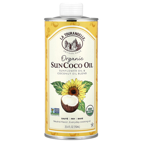 La Tourangelle, Organic SunCoco, Sunflower Oil & Coconut Oil Blend, 25.4 fl oz (750 ml)