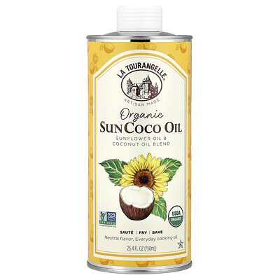 La Tourangelle, Organic SunCoco, Sunflower Oil & Coconut Oil Blend, 25.4 fl oz (750 ml)