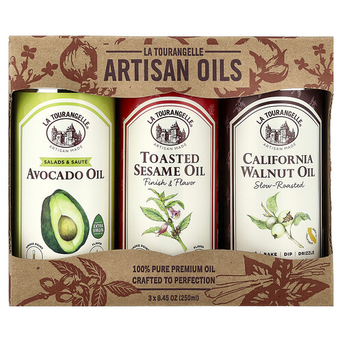 La Tourangelle, lat Favorites Trio Artisan Oils, 3er-Pack, je 250 ml (8,45 oz.).