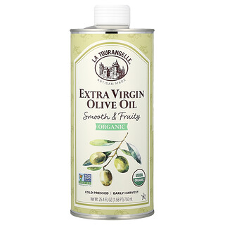 La Tourangelle, Aceite de oliva extra virgen orgánico, Aceite suave y frutal, 750 ml (25,4 oz. líq.)