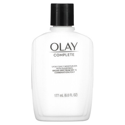 

Olay, Complete, UV365 Daily Moisturizer with Sunscreen , SPF 15, Combination/Oily, 6 oz (177 ml)