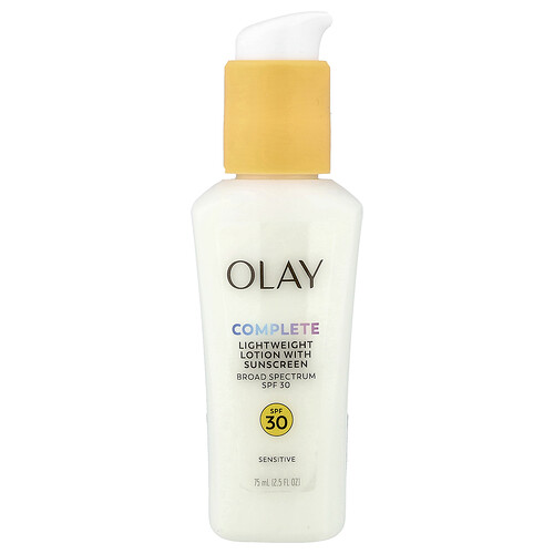 Olay, Complete, leichte Lotion mit Sonnenschutz, LSF 30, empfindlich, parfümfrei, 75 ml