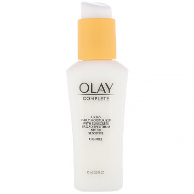 Olay Complete, UV365, дневное увлажняющее средство, SPF 30, для чувствительной кожи, 75 мл (2,5 жидк. унции)