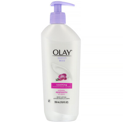 Olay Quench, успокаивающий лосьон для тела, орхидея и черная смородина, 350 мл (11,8 жидк. унции)