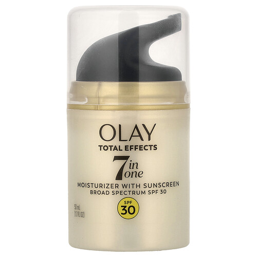 Olay, Total Effects, Humectante 7 en 1 con protector solar, FPS 30, 50 ml (1,7 oz. líq.)