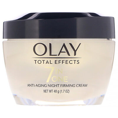 Olay Total Effects, 7 в 1, антивозрастной укрепляющий ночной крем, 48г (1,7унции)