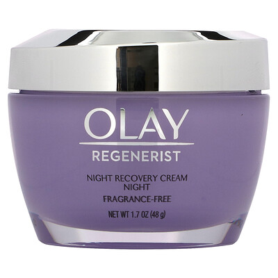 

Olay, Regenerist, Night Recovery Cream, Fragrance-Free, 1.7 oz (48 g)