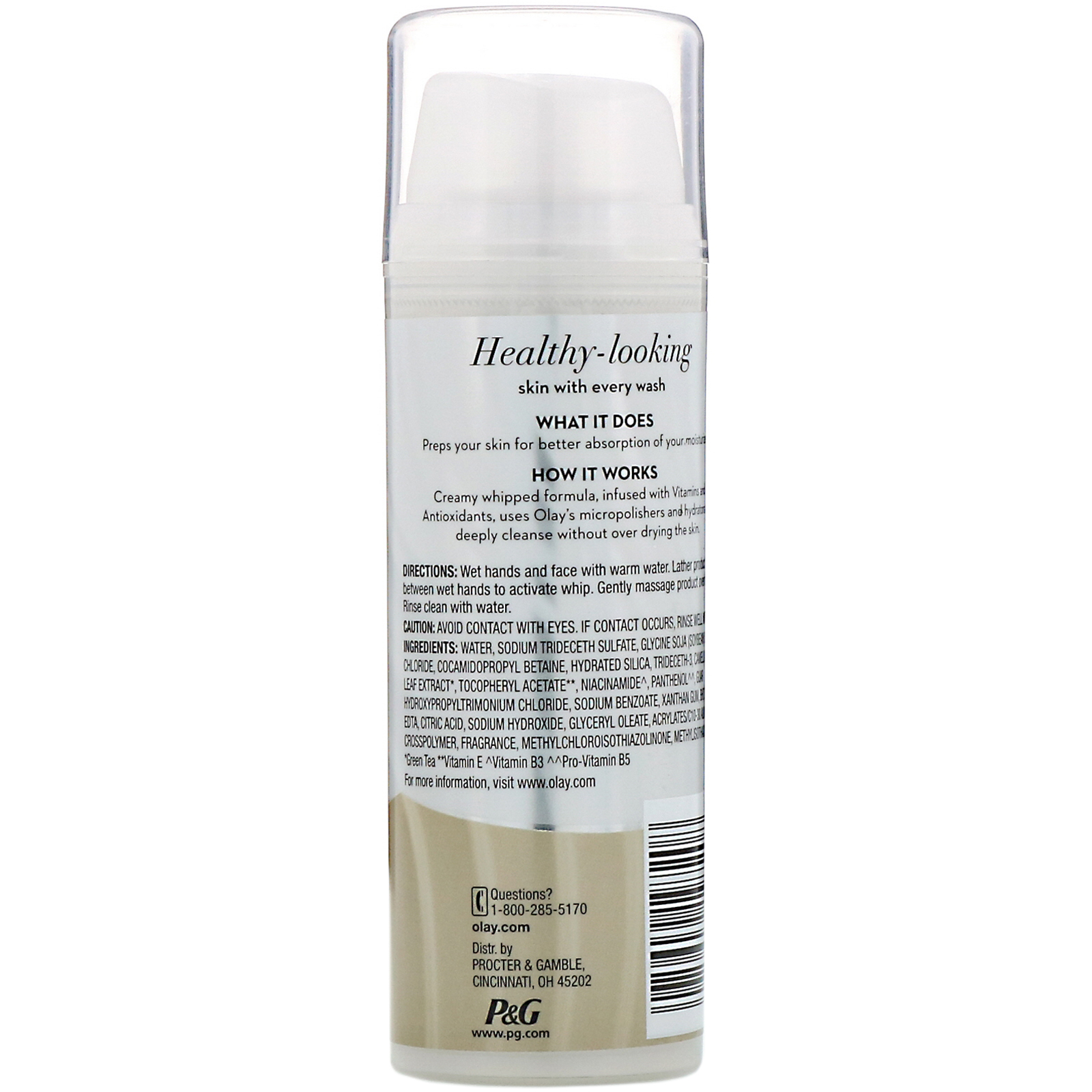 total effects whip facial cleanser