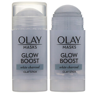 Отзывы о Olay, Masks, Glow Boost, White Charcoal Clay Stick Mask, 1.7 oz (48 g)