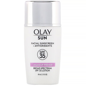 Отзывы о Olay, Sun, Facial Sunscreen + Makeup Primer, SPF 35, 1.3 fl oz (40 ml)