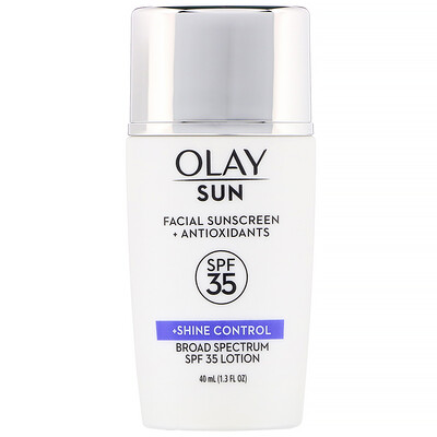 

Olay Sun, солнцезащитное средство для лица + контроль блеска, SPF 35, 40 мл (1,3 жидк. унции)