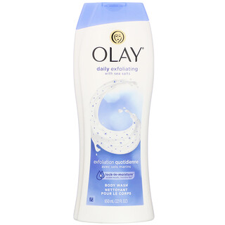 Olay, Daily Exfoliating Body Wash,  with Sea Salts, 22 fl oz (650 ml)