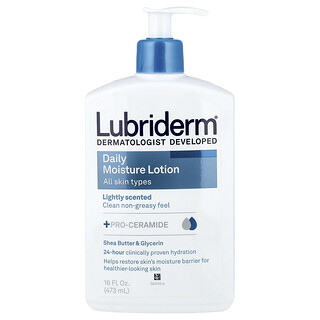 Lubriderm, 데일리 모이스처 로션, 모든 피부에 적합, 은은한 향, 473ml(16fl oz)