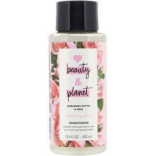 Love Beauty and Planet, Couleur éclatante, Après-shampooing, Parfum beurre de murumuru et rose, 400 ml