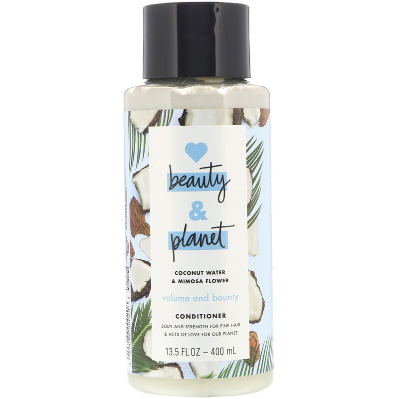 Love Beauty and Volume and Bounty Conditioner, Coconut Water & Mimosa Flower, 13.5 fl oz