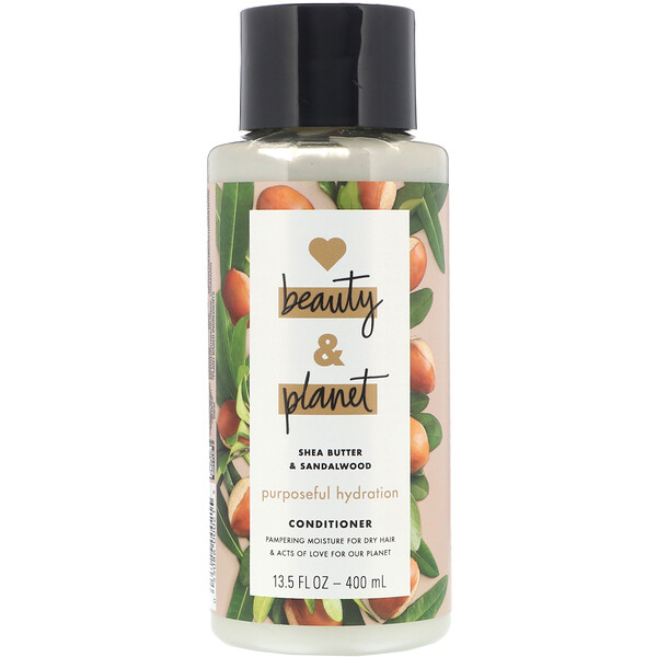 Love Beauty and Planet, Кондиционер Purposeful Hydration, «Масло ши и сандал», 400 мл