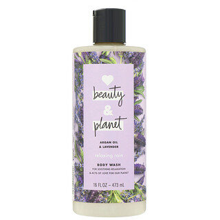 Love Beauty and Planet, Relaxing Rain Body Wash, Argan Oil & Lavender, 16 fl oz (473 ml)