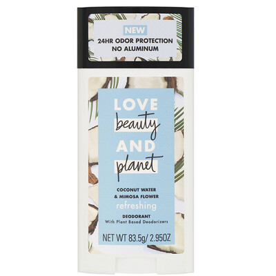 Love Beauty and Planet Освежающий дезодорант «Кокосовая вода и цветы мимозы», 83,5 г