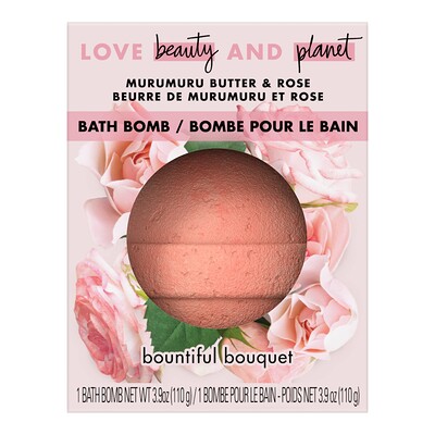 Love Beauty and Planet Bath Bomb, Murumuru Butter & Rose, 3.9 oz (110 g)