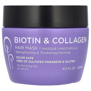 Luseta Beauty, Biotin & Collagen Hair Mask, 16.9 fl oz (500 ml)