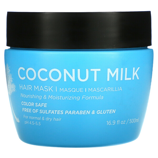 Luseta Beauty, Coconut Milk Hair Mask, 16.9 fl oz (500 ml)