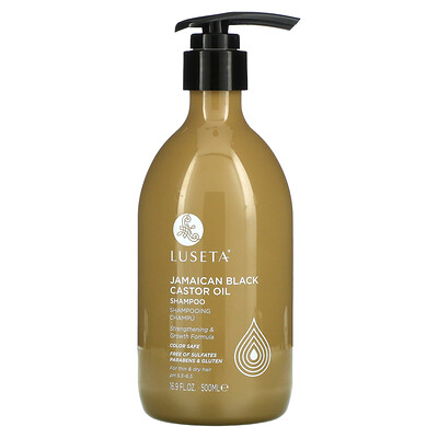 Купить Luseta Beauty Jamaican Black Castor Oil Shampoo, For Thin & Dry Hair, 16.9 fl oz (500 ml)