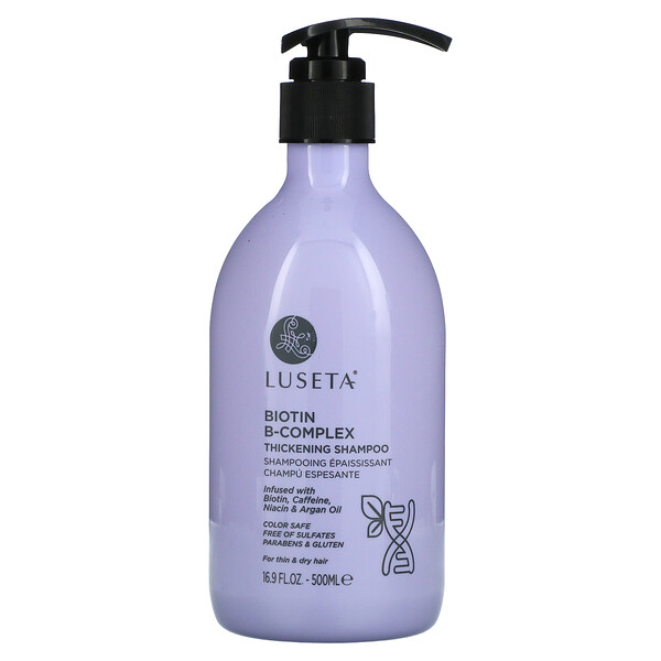 Biotin B-Complex Thickening Shampoo, For Thin & Dry Hair, 16.9 fl oz (500 ml)