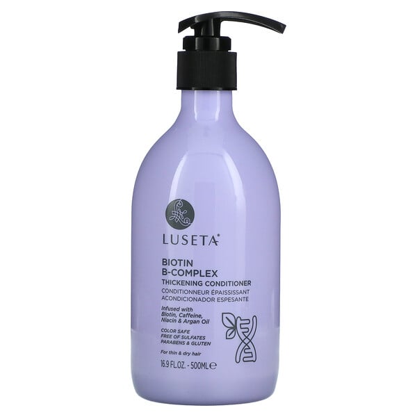Luseta Beauty, 生物维生素 B 复合物丰盈护发素，适用于稀薄头发和干性发质，16.9 液量盎司（500 毫升）