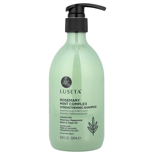 Luseta Beauty, Rosemary Mint Complex, Strengthening Shampoo, stärkendes Shampoo, für alle Haartypen, 500 ml (16,9 fl. oz.)