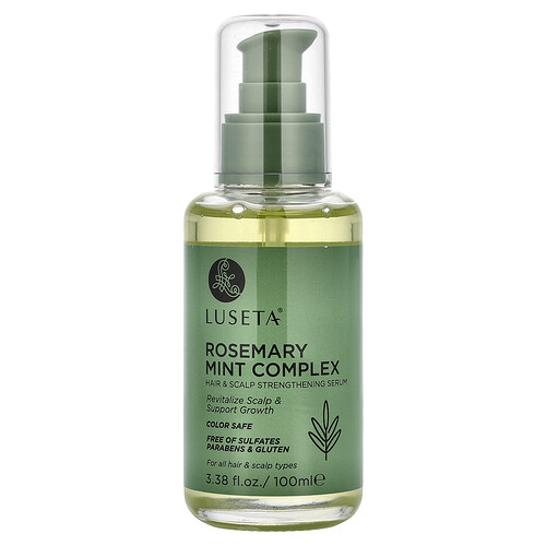 Luseta Beauty, Rosemary Mint Complex, Hair & Scalp Strengthening Serum, Serum zur Stärkung von Haar und Kopfhaut, für alle Haar- und Kopfhauttypen, 100 ml (3,38 fl. oz.)