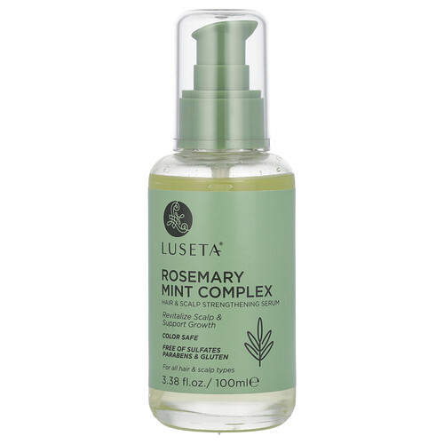 Luseta Beauty, Rosemary Mint Complex, Hair & Scalp Strengthening Serum, For All Hair & Scalp Types, 3.38 fl oz (100 ml)