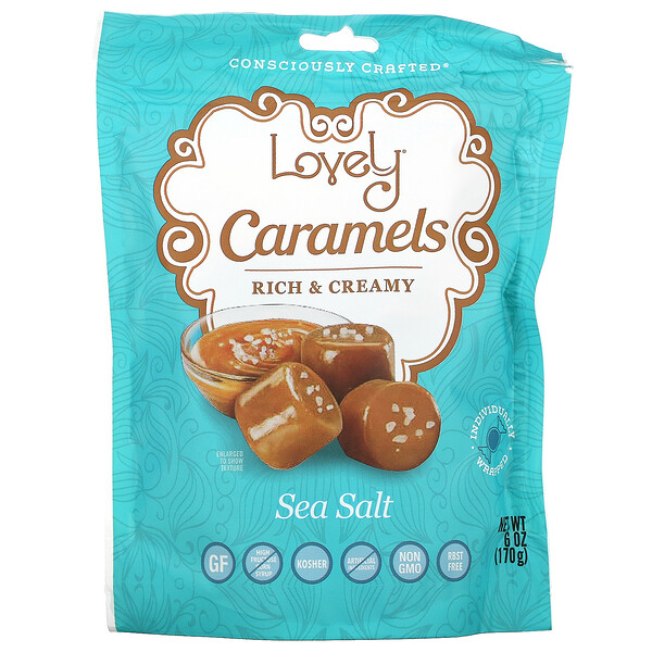 Lovely Candy‏, Caramels, Sea Salt, 6 oz (170 g)