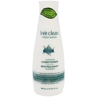 Live Clean, Après-shampoing Hydratant, Fraîcheur aquatique, 12 fl oz (350 ml)