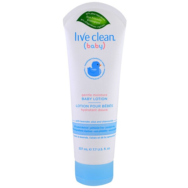 Live Clean‏, Baby, Gentle Moisture, Baby Lotion, 7.7 fl oz. (227 ml)