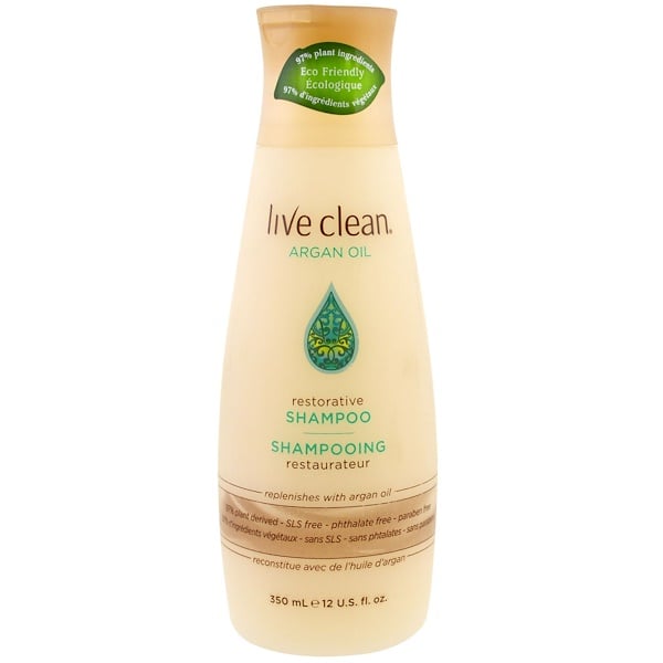 Live Clean, Restoratives Shampoo, Arganöl, 350 ml