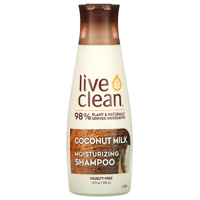 Live Clean увлажняющий шампунь с кокосовым молоком, 350 мл (12 жидк. унций)