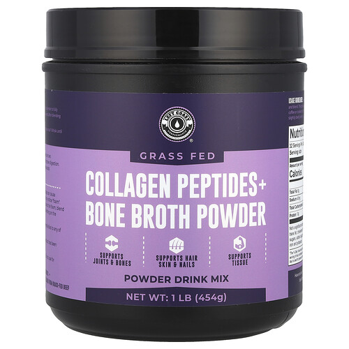 Left Coast Performance Collagen Peptides + Bone Broth Powder 1 lb (454 g)