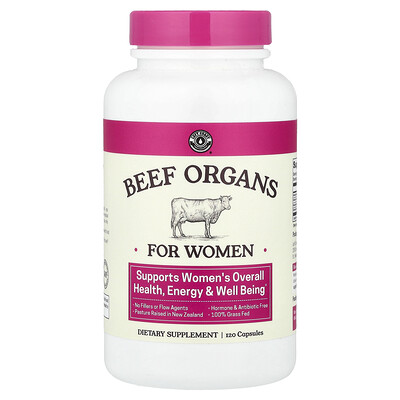 Left Coast Performance, Órganos de res para mujeres, 120 cápsulas