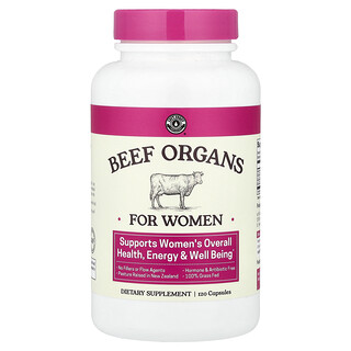 Left Coast Performance, Órganos de res para mujeres, 120 cápsulas
