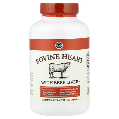 Left Coast Performance, Bovine Heart With Beef Liver, 180 Capsules