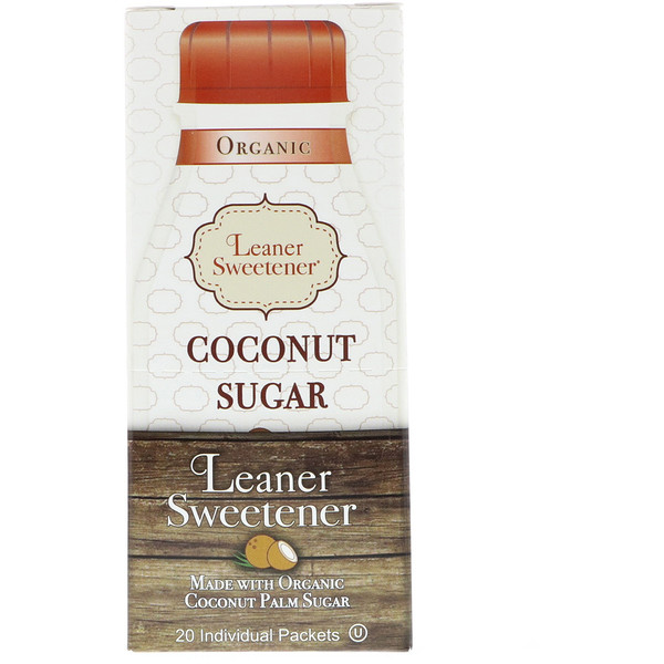 Leaner Creamer, Organic, Coconut Sugar, 20 Individual Packets, 0.14 oz