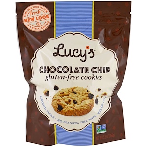 Купить Lucy's, Печенье с шоколадной крошкой, без глютена, 5,5 унций (156 г)  на IHerb