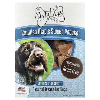 Lazy Dog Cookie, Natural Treats For Dogs, Akçaağaç Sweet Potato™ Şekeri, 396,89 g (14 oz)