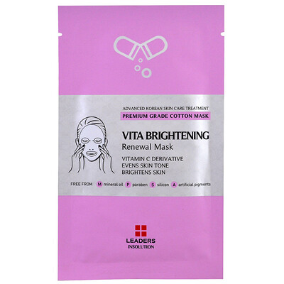 Leaders Vita Brightening Renewal Mask, 1 Sheet, 25 ml