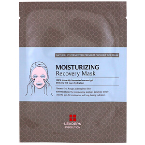 Отзывы о Leaders, Coconut Gel Moisturizing Recovery Mask, 1 Sheet, 30 ml