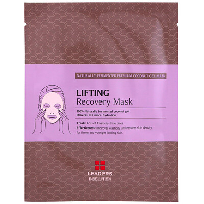 Leaders Coconut Gel Lifting Recovery Mask, 1 Sheet, 30 ml