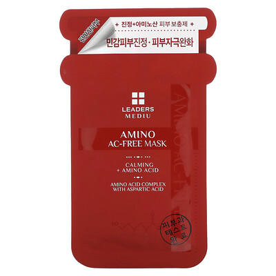 Leaders Mediu Amino AC-Free Beauty Mask 1 Sheet 0.84 fl oz (25 ml)